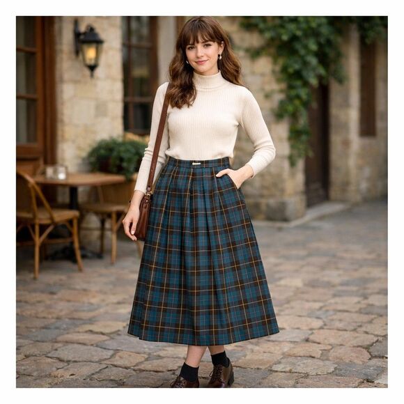 Pendleton Dresses & Skirts - Vintage Pendleton Skirt Authentic Mac Kinnon Hunting Tartan Wool Size 10 USA